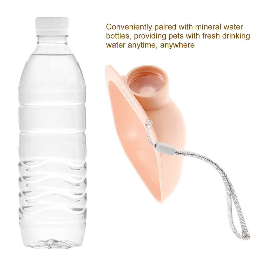 Pet Water Bowl Portable Travel Dog Bottle Adapter Splash-free Outdoor