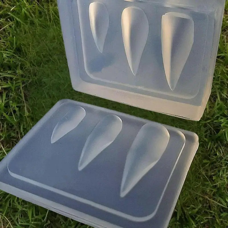 Transparent Silicone Mold Dragon Claw Nail Art Design Short Long Zpaxo