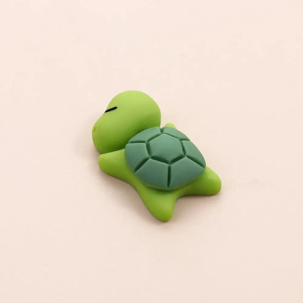 Mini Turtle Center Console Cartoon Rabbit Bear Interior Ornaments Car Zpaxo