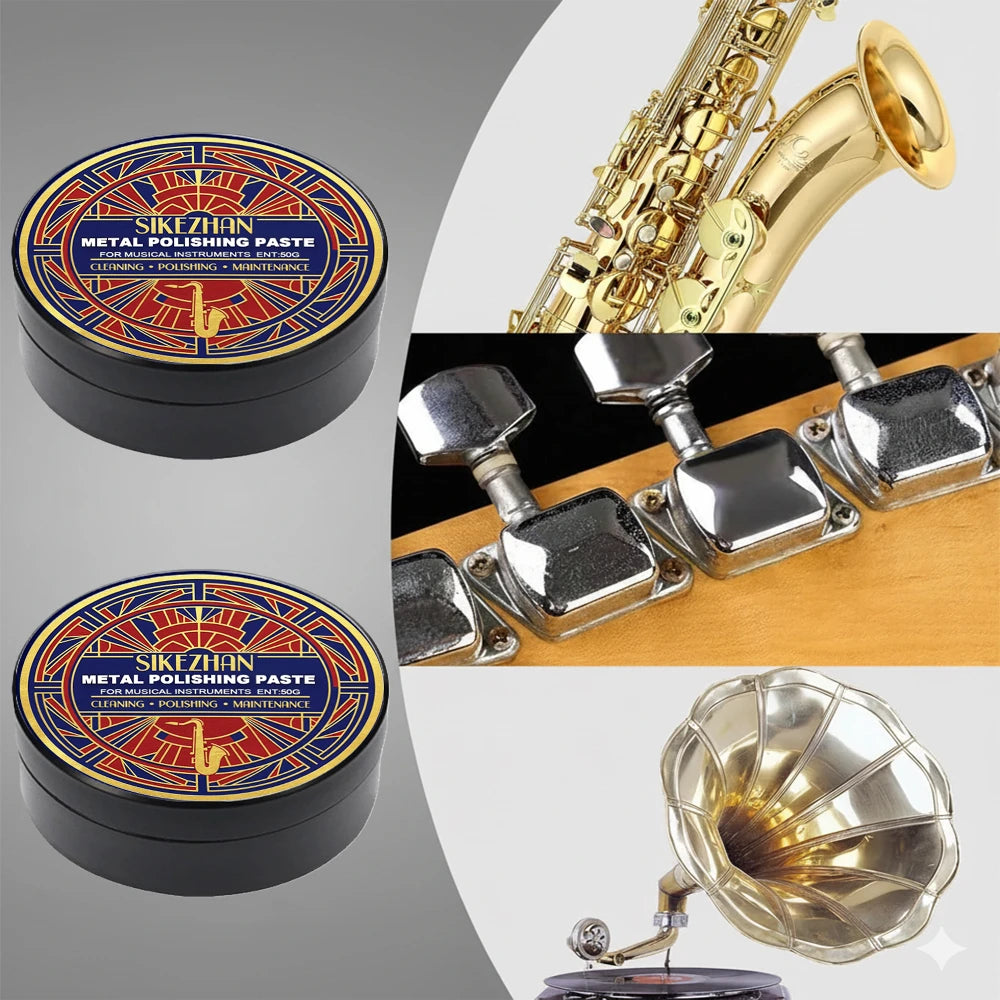 50g Metal Polishing Paste – Brass, Steel & Instrument Polish Metal Polishing Paste Zpaxo