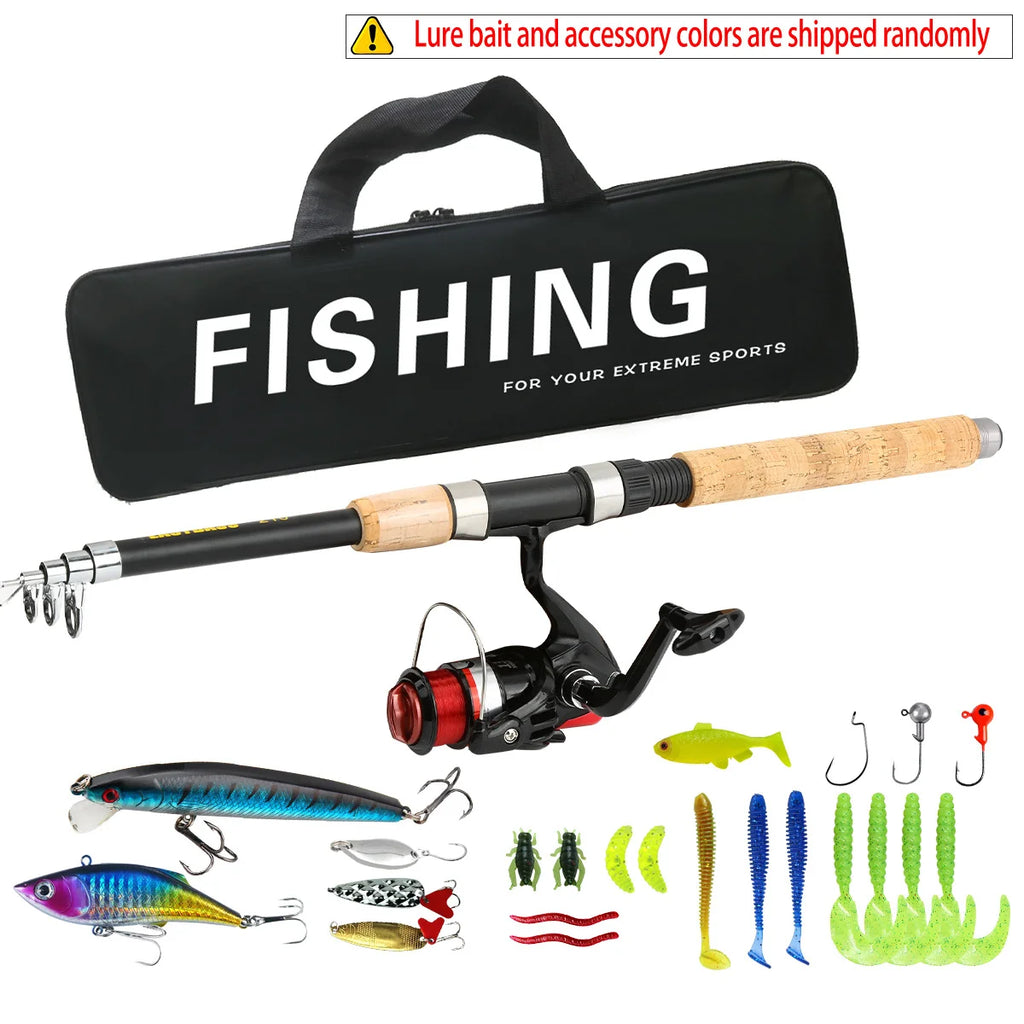 Telescopic Fishing Rod Set – Carbon Fiber Sea & Freshwater