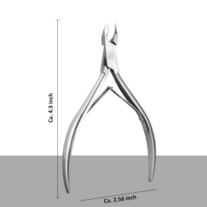 Stainless Steel Cuticle Clippers Trimmer Dead Skin Remover Pedicure Tool Cuticle Nippers Nail Manicure Scissors for Personal Zpaxo
