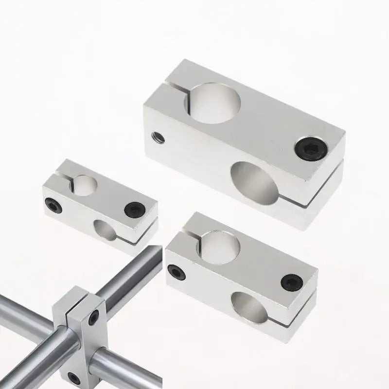 Aluminum Cross Pipe Clamp – Optical Axis Shaft Fixing Connector Shaft Clamp Connector Zpaxo