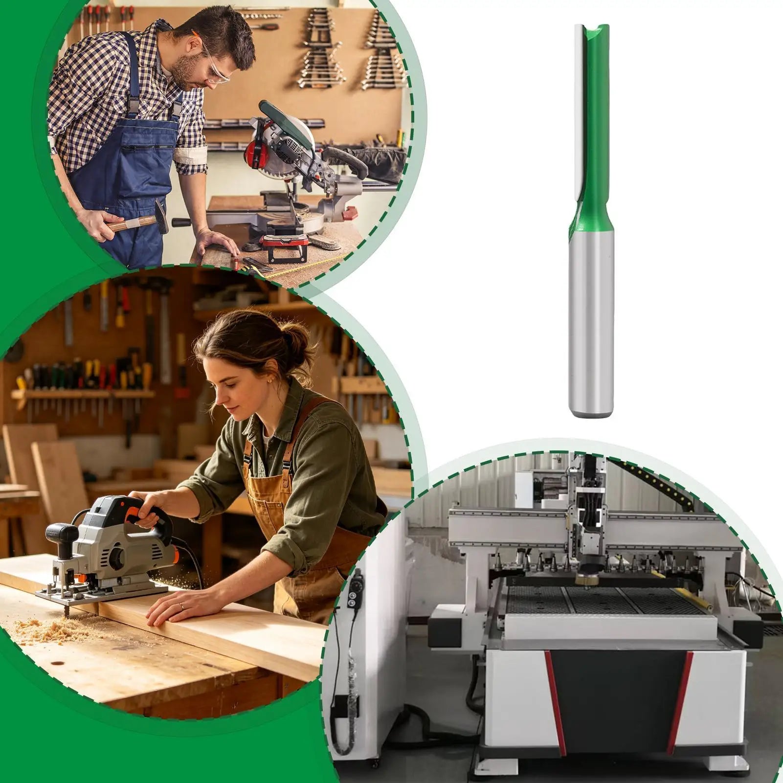 Straight Router Bits Shank Diameter Milling Cutter Grooving Cutting