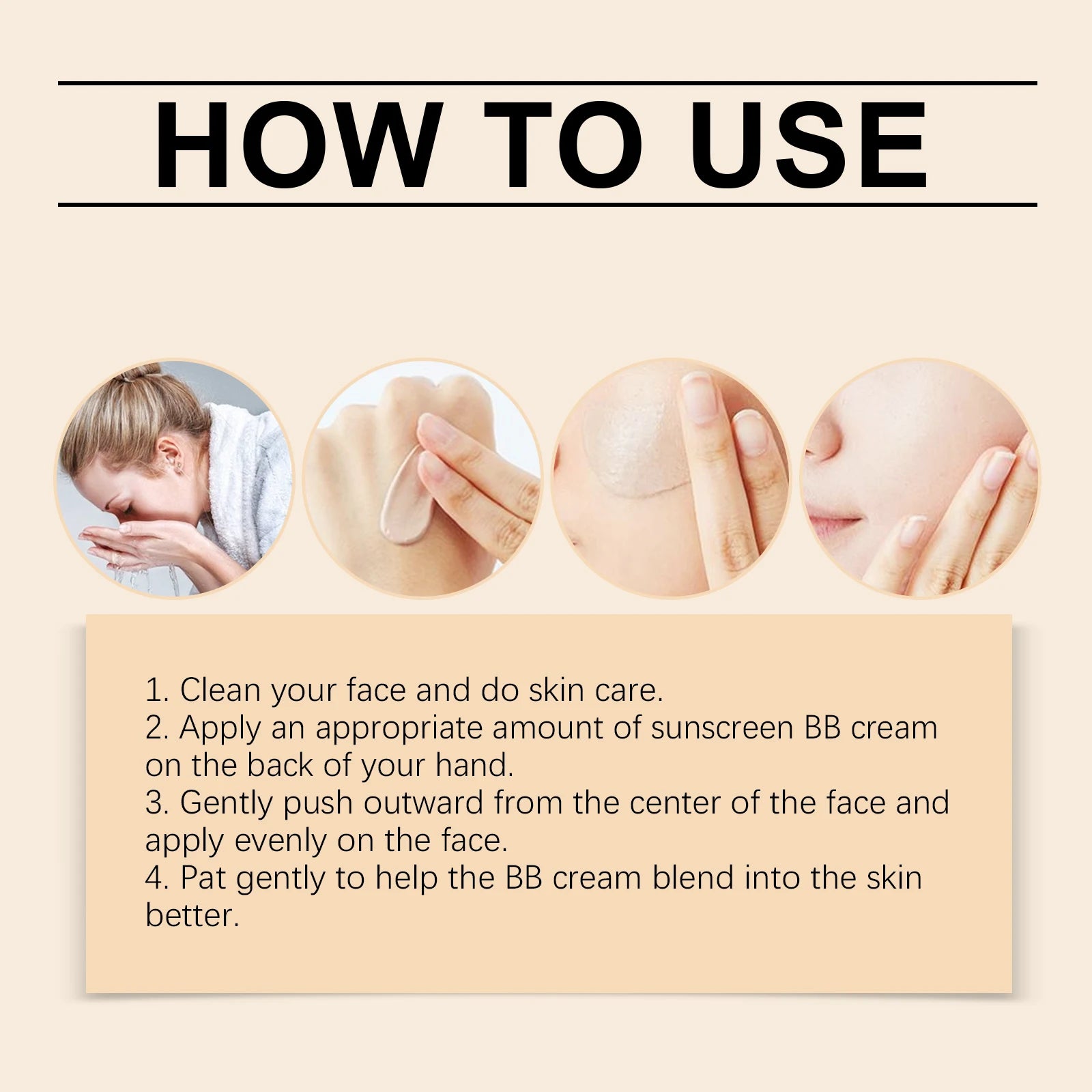 Long-Lasting Waterproof Makeup Sunscreen BB Cream Liquid Foundation Concealer Moisturizing Brightening Lightweight Skin Outdoor Zpaxo