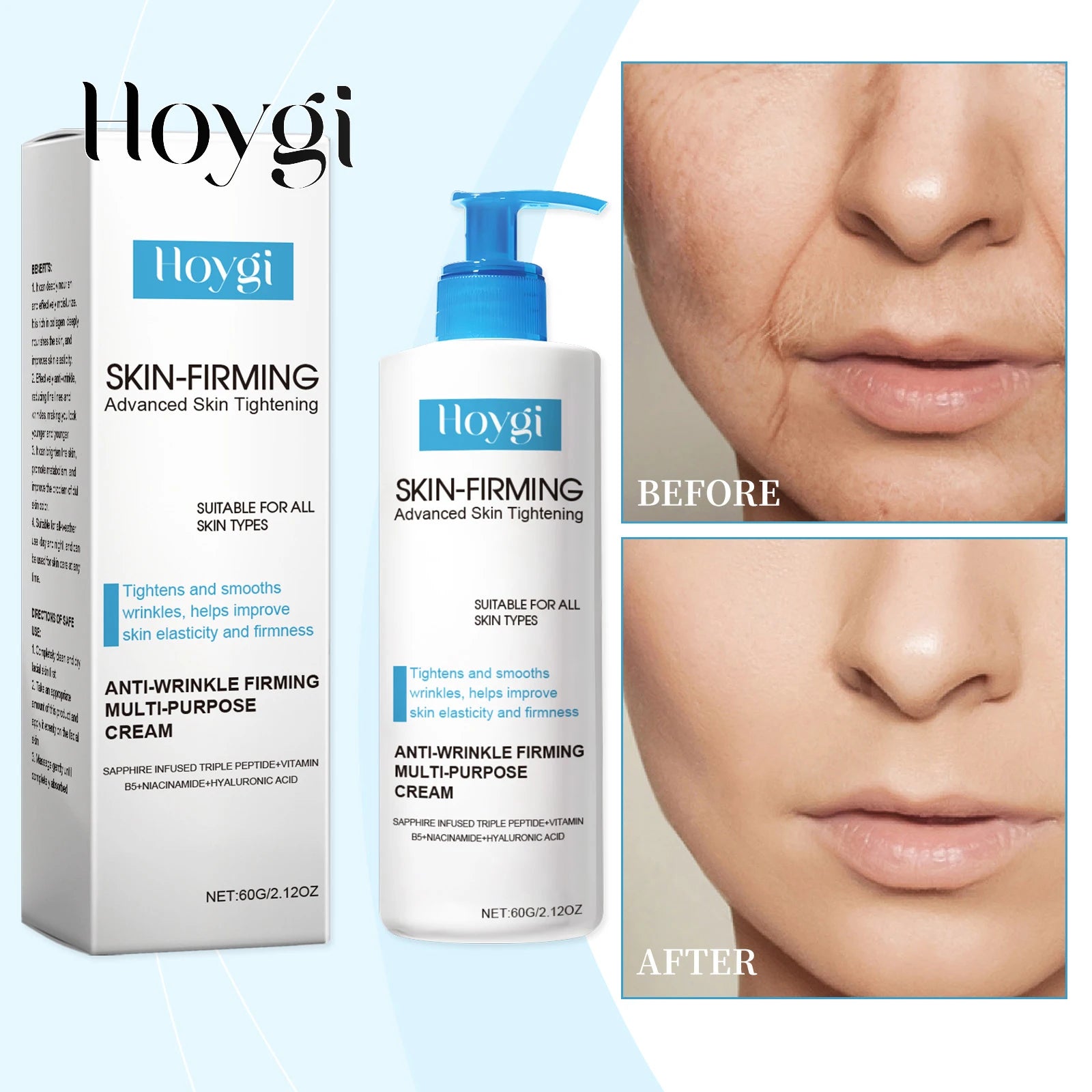 Hoygi Collagen Firming Skin Serum Tightens and Lifts Elasticity Boosting Formula Lightweight Fast Absorbing for All Skin Types Zpaxo