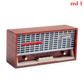 ▶1/12 Doll House Cute Miniature Radio Mini Recorder Model Dollhouse Furniture Decoration Accessories Toys for Collectors Zpaxo Red 1