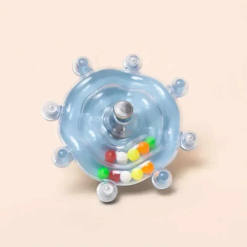 Interactive Parrot Foraging Toy Rotating Supports Dispenser Bird Cage