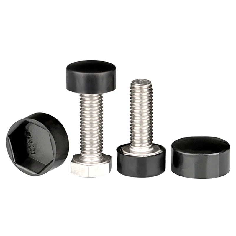Plastic Cap Protects Hexagonal Nut Flat Head Outdoor Hex Screw Zpaxo