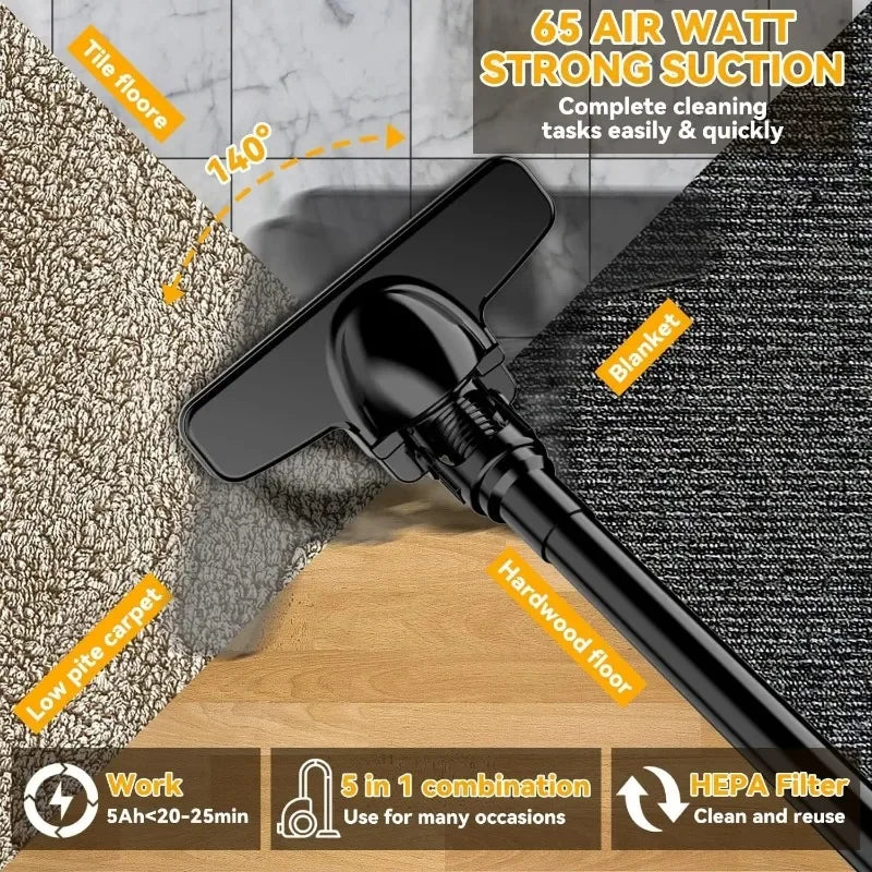 1 Handheld Electric Vacuum Cleaner 500W Powerful Motor 46 CFM