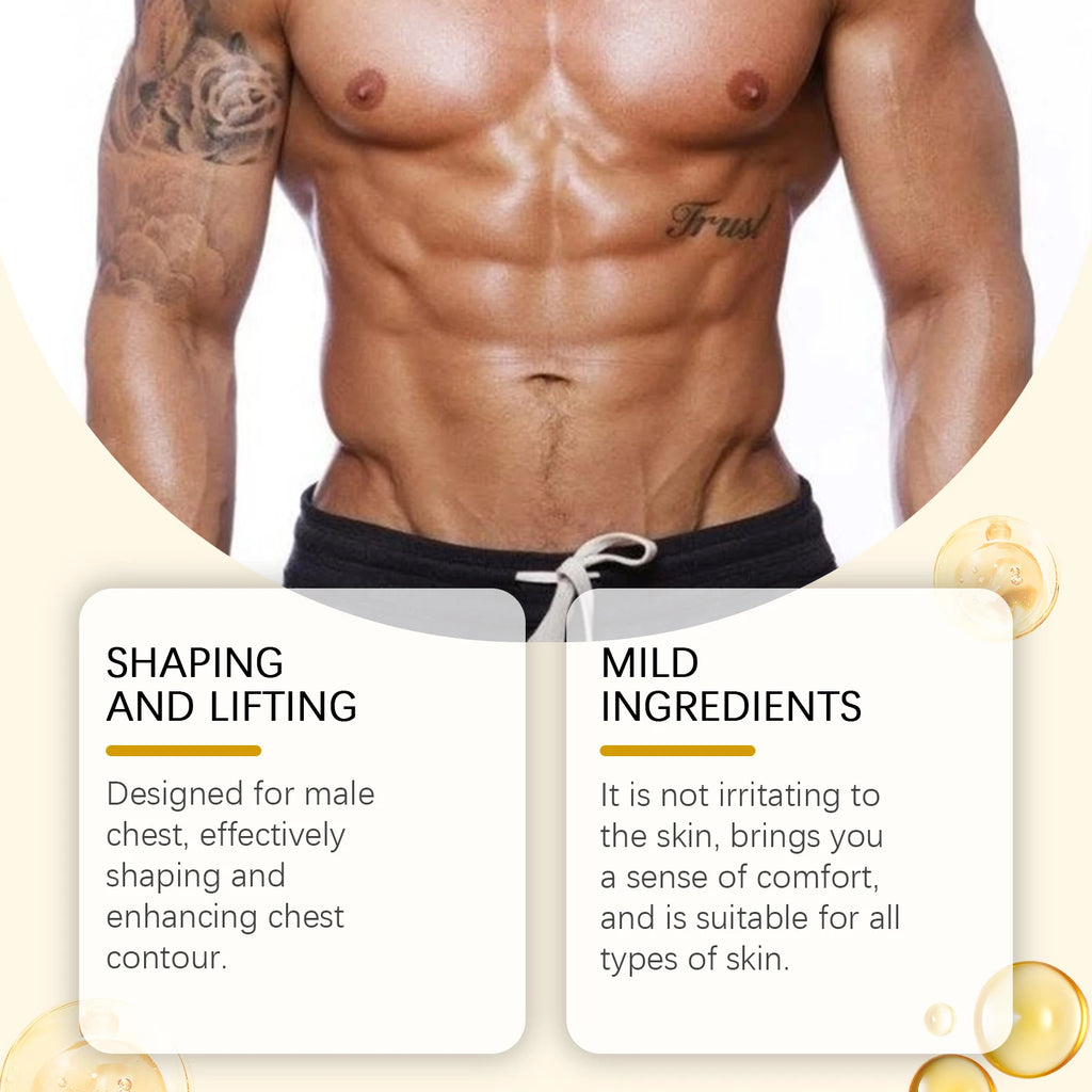 Bee Venom Men's Chest Firming Massage Oil – Contouring 10ml Chest Firming Body Oil Zpaxo