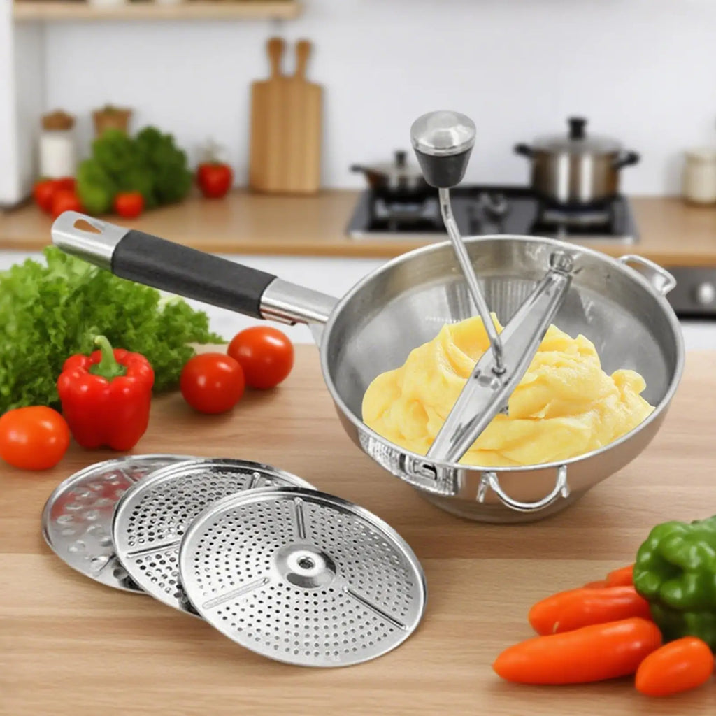 Handheld Potato Mashers Stainless Steel Vegetable Fruits Shredder 3