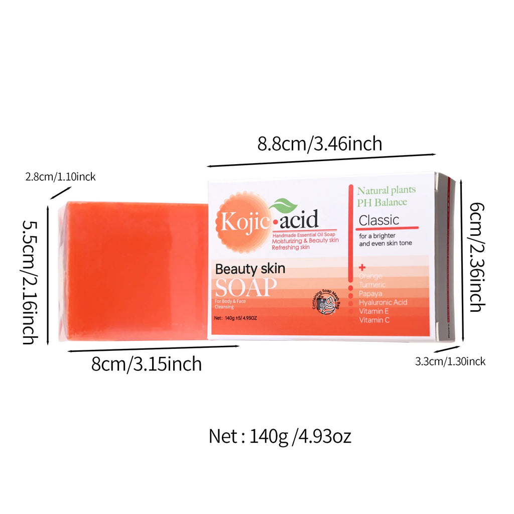 Turmeric Kojic Acid Glutathione Handmade Brightening Soap Handmade Bar Soap Zpaxo