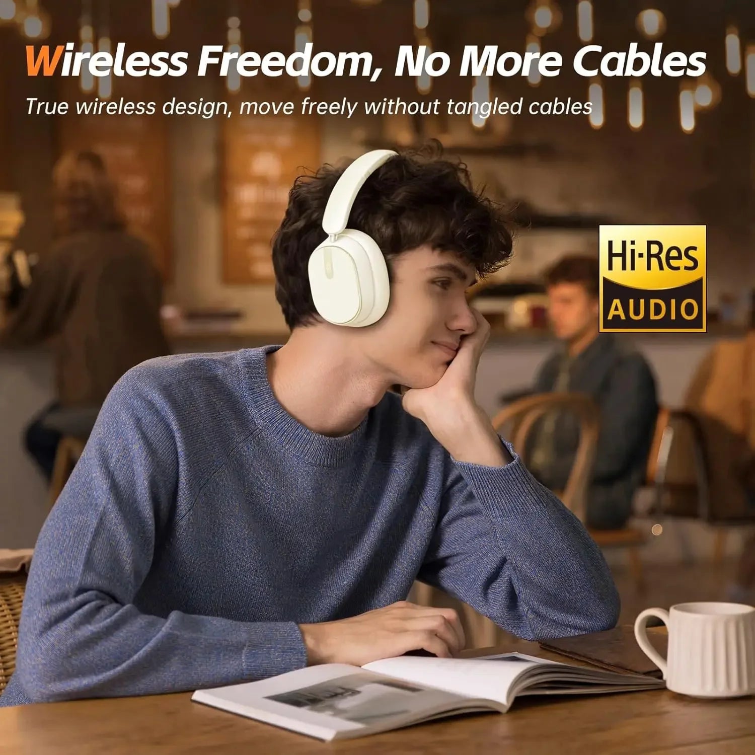 Bluetooth Headphones Active Noise Cancelling ANC Wireless Over