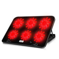 652F Laptop Cooling Pad Gaming Cooler Stand 6 Quiet 11- Laptops 5 Zpaxo Red CN