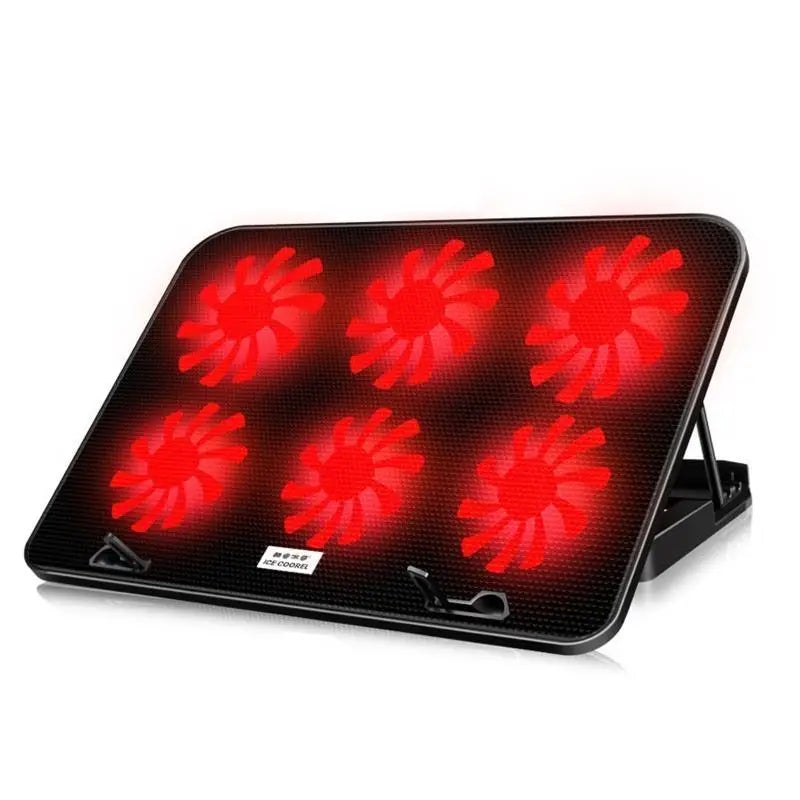 652F Laptop Cooling Pad Gaming Cooler Stand 6 Quiet 11- Laptops 5 Zpaxo Red CN