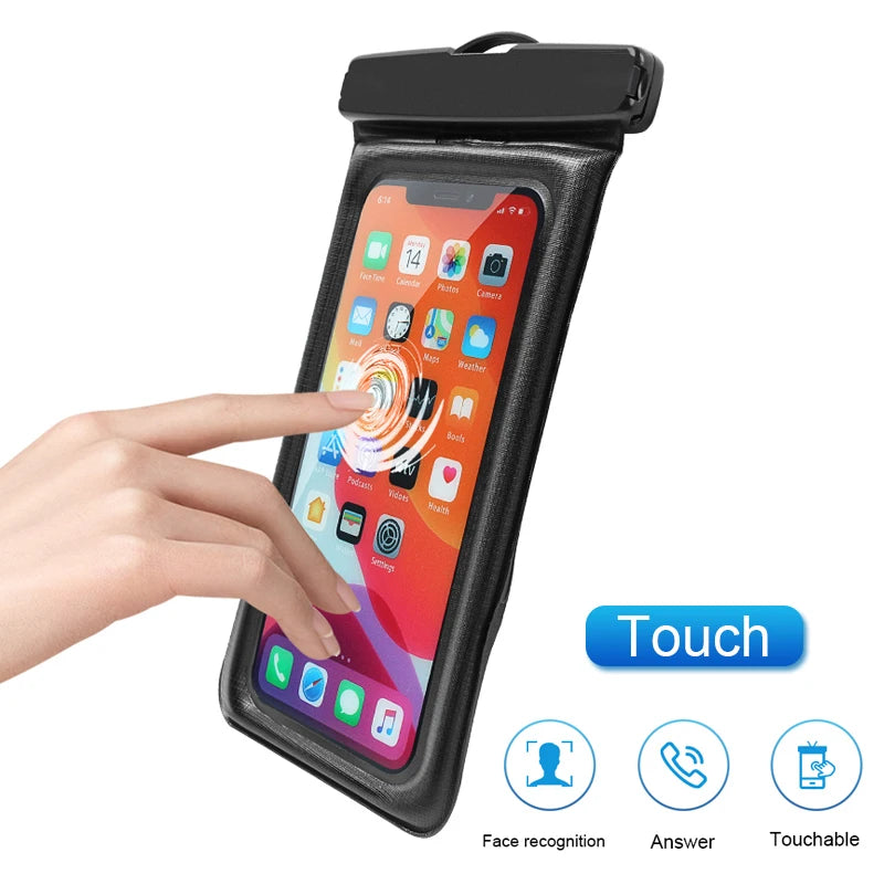Floating Air Waterproof Swimming Bag Phone Case & Strap For iPhone 16 15 14 13 12 Samsung S23 Xiaomi 13 Huawei P30 Lite Cover Zpaxo