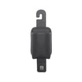 PU Leather 1 Car Seat Hook Multi-functional Metal Headrest Hanger Zpaxo Black