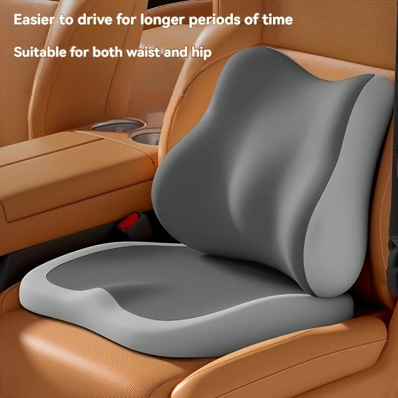 Ergonomic Memory Foam Seat Cushion Adjustable Hip Lumbar Support