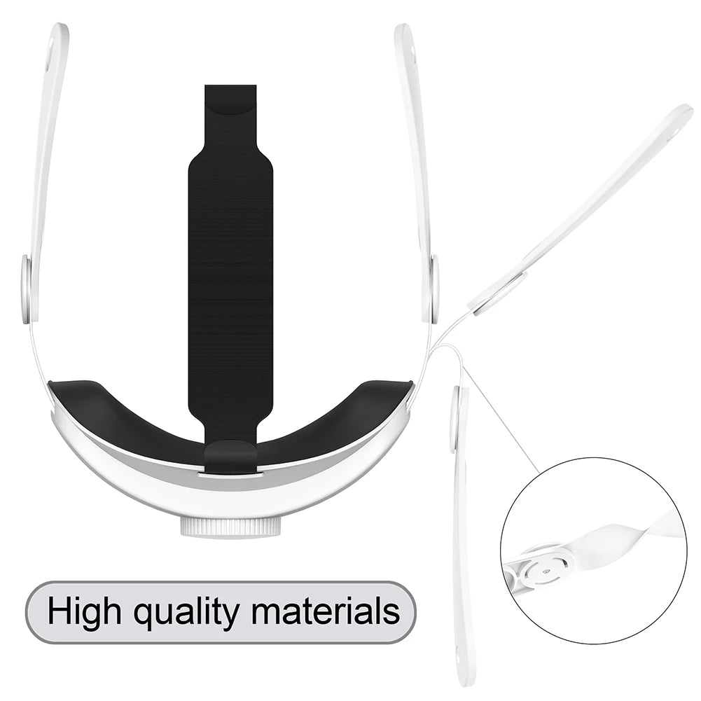 Upgrade Elite Halo Strap Alternative Head Strap Balanced Head Pressure Anti-Stifling Adjustable for Meta Quest 3 VR Accessories Zpaxo