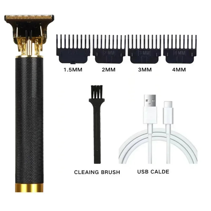 2026 Electric Hair Cutting Machine Vintage T9 Clipper Rechargeable Zpaxo BlackGrid