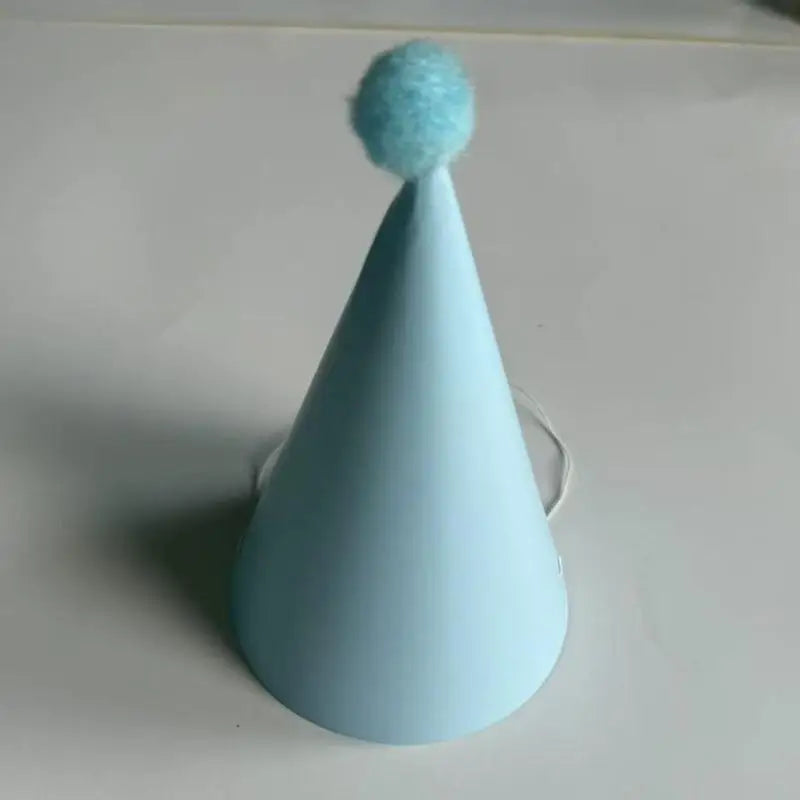 Assorted Pastel Color Paper Party Hat With Elegant Pompoms For Kids And Adults Zpaxo