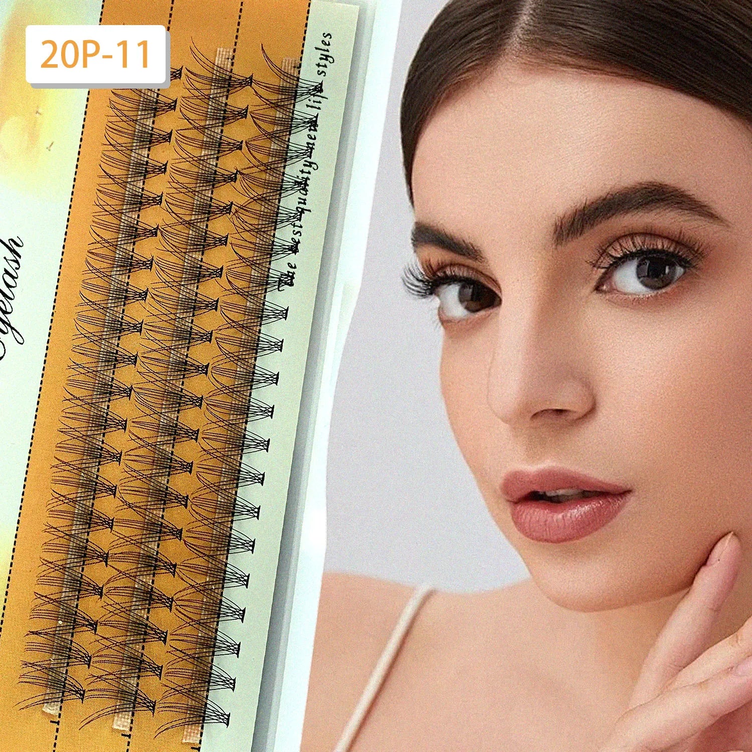 Cluster Eyelashes Kit Five Styles Available Single Eyelashes Clustered Simulation Natural DIY Eyelashes Thickness and Length Zpaxo