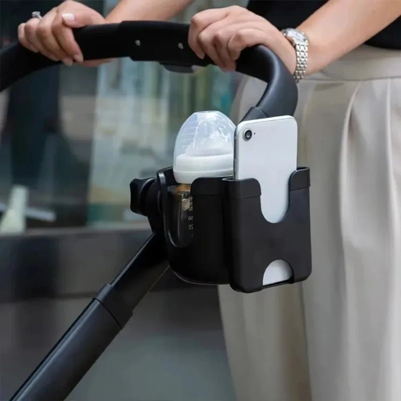 Pram Cup Holders Children's Stroller Bottle Holders Pram Bottle Holders Anti-Slip Design Pram Accessories Mobile Phone Holders Zpaxo