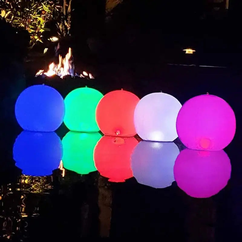 40CM Floating Pool Lights Ball Inflatable Waterproof Glow LED Decorative Ball Lamp for Swimming Pool Beach Garden Lawn Decor Zpaxo