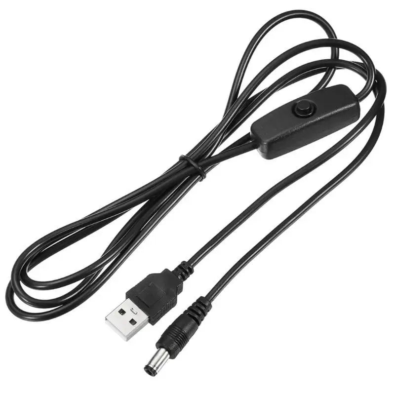 652F Streamlined Connection Essential USB Male to DC5.5x2.1mm Male Cable Power Cable Zpaxo Black China Mainland