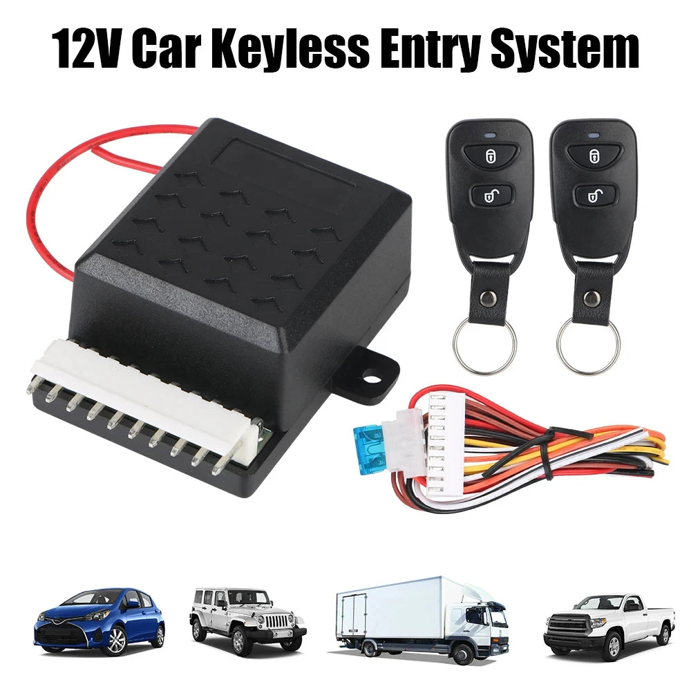 12V Universal Car Keyless Entry Central Locking Remote Control Wire