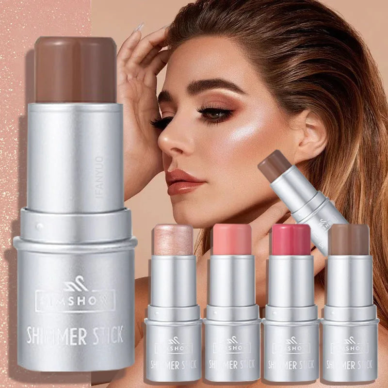 Face Contouring Bronzer Stick Multi-functional Highlighter Blush