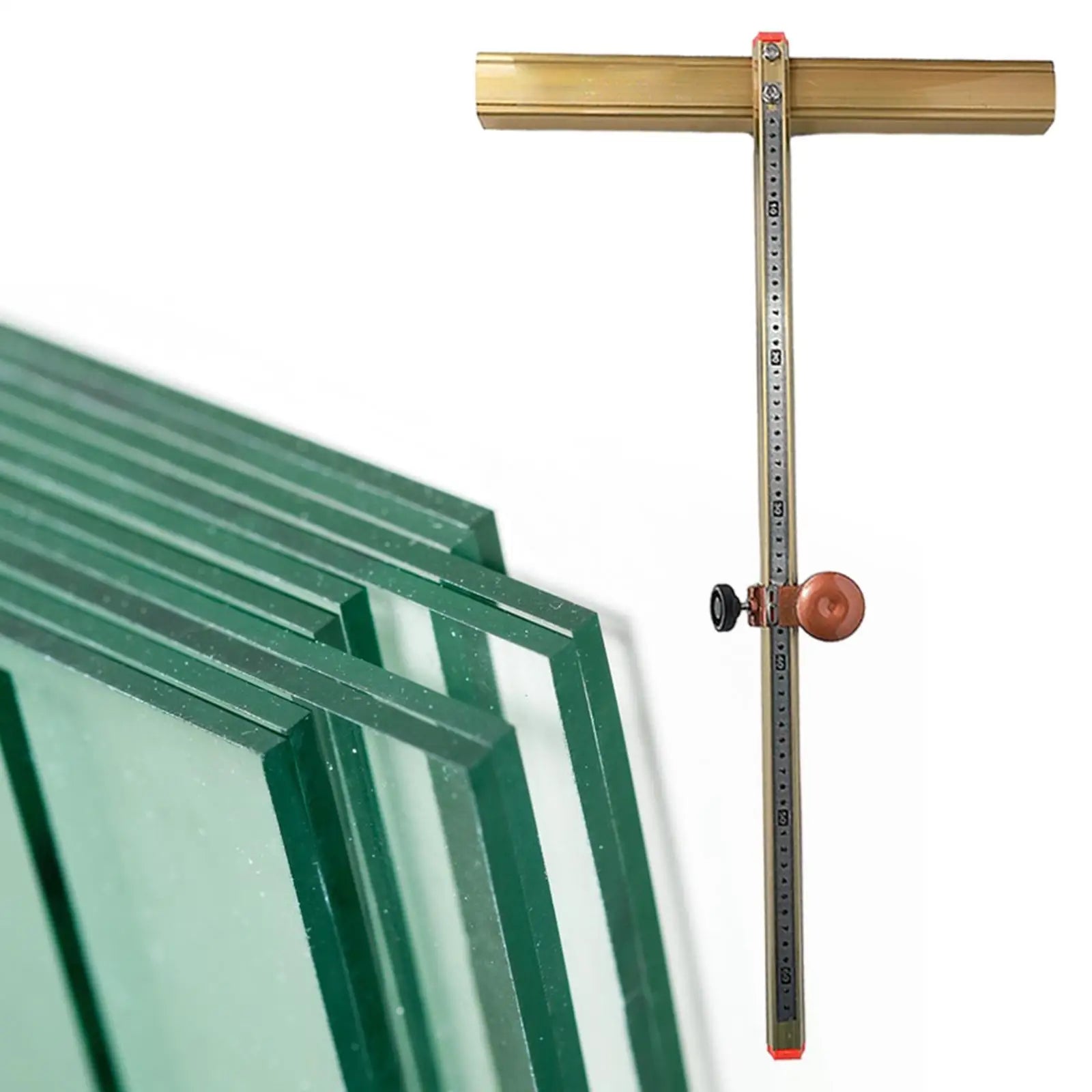 T-Shape Glass & Tile Cutter – 60cm Self-Oiling Hand Tool Glass & Tile Cutter Zpaxo gold