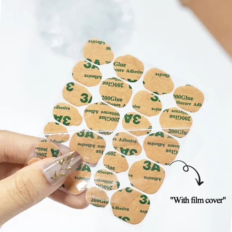 Double Side Nail Jelly Glue Wearable False Art Adhesive Tape Stickers