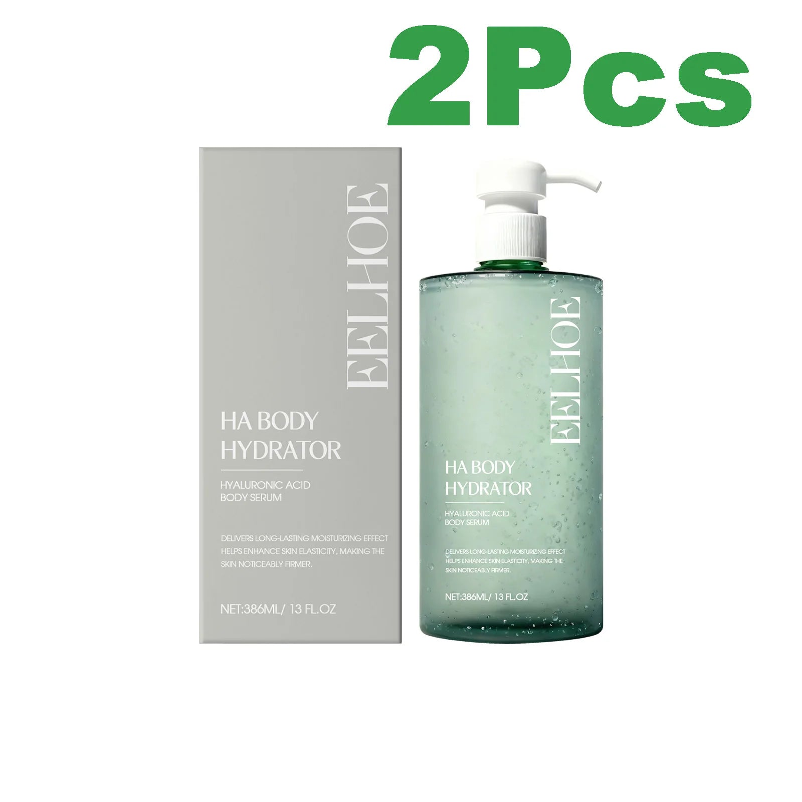Eelhoe Hyaluronic Acid Body Serum – Firming & Hydrating 386ml Body Serum Zpaxo 2 x 386ml Boxed