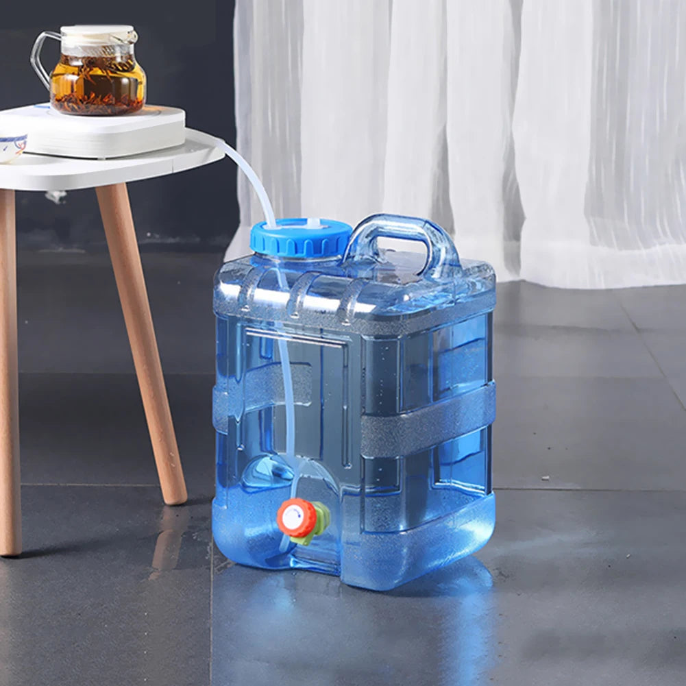 15- Capacity Outdoor Water Bucket Faucet Portable Tank Camping Hiking Zpaxo