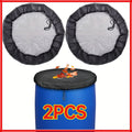 2PCS Mesh Cover Netting for Rain Barrels Water Collection Buckets Tank Raindrop Harvesting Tool Anti-Mosquito Water Protection Zpaxo 2PCS BLACK