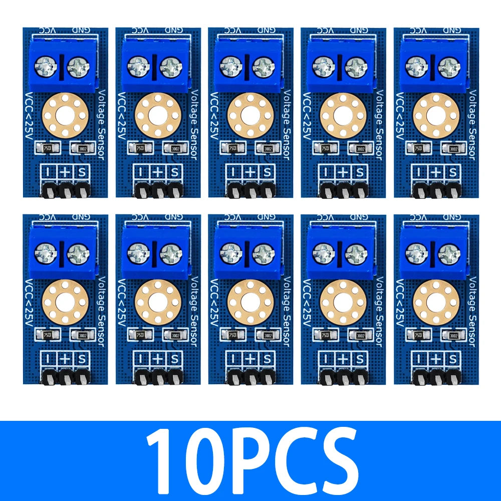 0-25V DC Voltage Detection Module Wide Range Monitoring Sensor Zpaxo 10PCS
