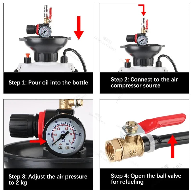 Portable 1000PSI Hand Oiler 5L – Gearbox Fluid Transfer Pump