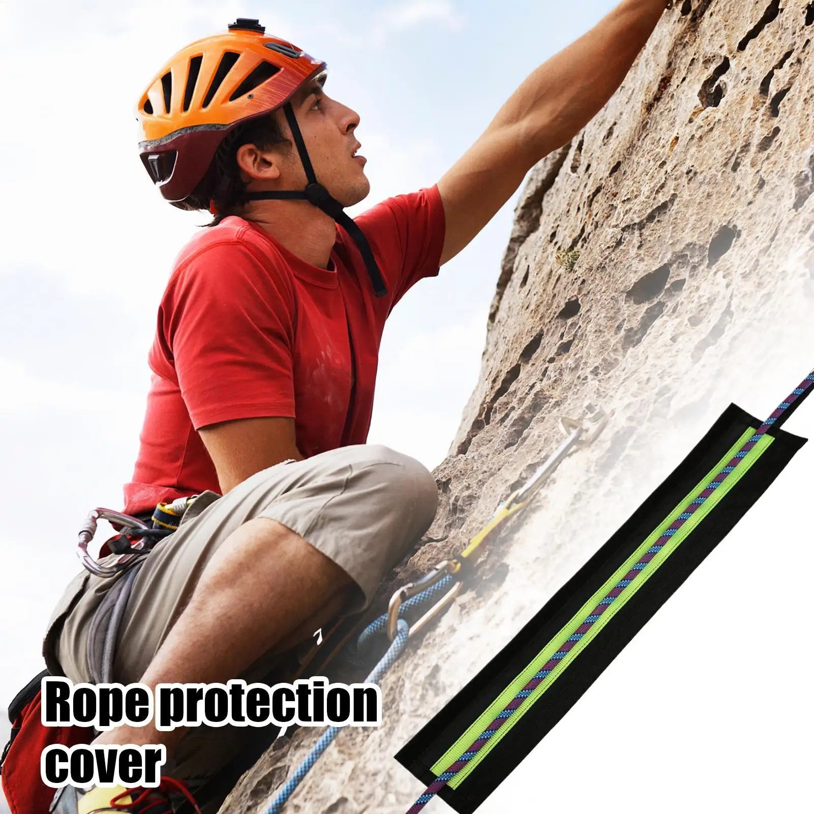 Rope Protector Climbing Mountaineering Rappelling Abseiling Equipment