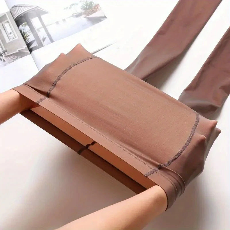 80g Fake Translucent Pantyhose High Waist Slim Anti-snag Pantyhose Insulated Women's Tights Lingerie Sexy Women's Stockings Zpaxo