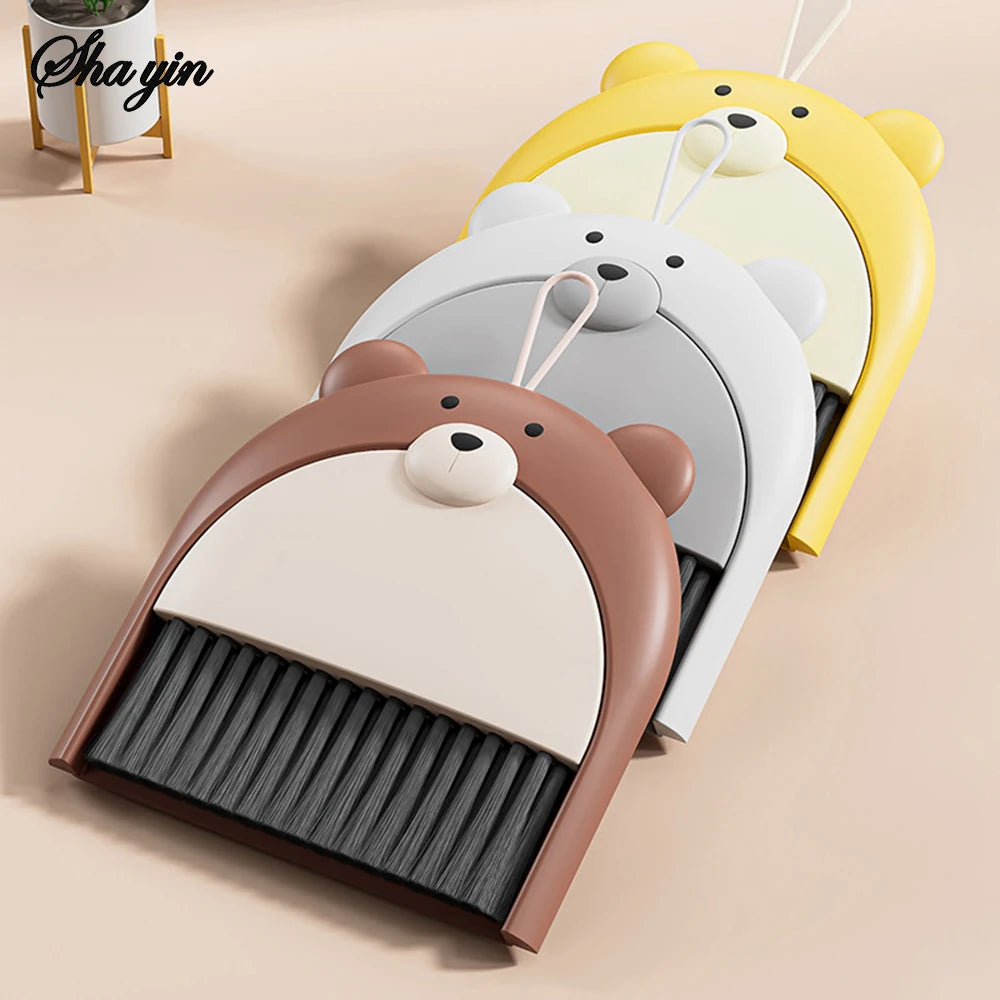 1 Piece Of Desktop Mini Broom With Dustpan Set, Cartoon, Cute Little Broom, Desktop, Keyboard, Window, Corner, Home Cleaning Zpaxo