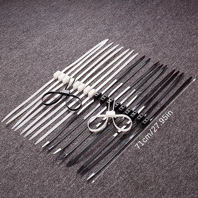 Lot 14x12x0 Plastic Police Handcuffs Double Flex Cuff Disposable Zip