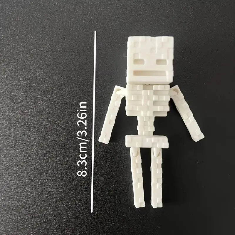 Pixel Skull Statue: 1pc/3pcs Plastic Desk/Ornament for Halloween & Gift, Car/Home Decor Zpaxo