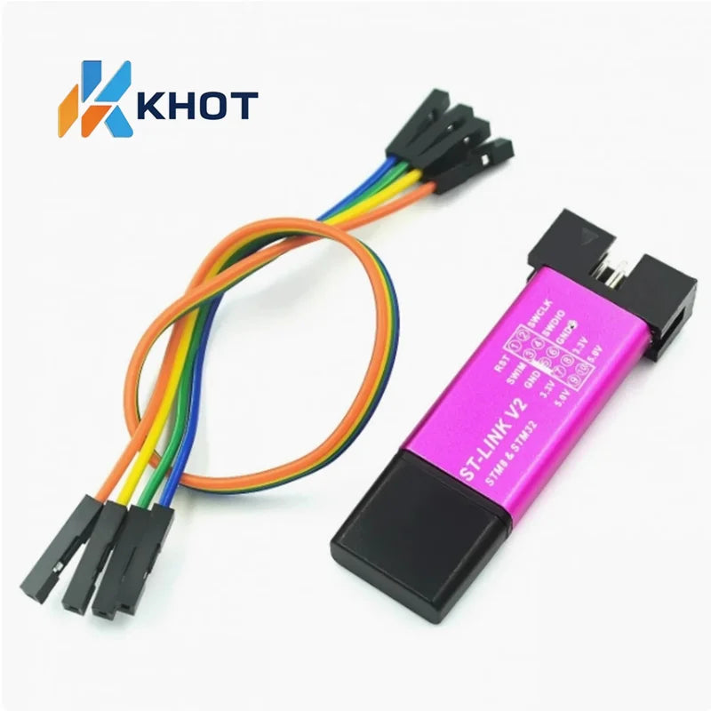 ST-LINK V2 Downloader STM8 STM32 Emulator Programmer Burning Line Zpaxo
