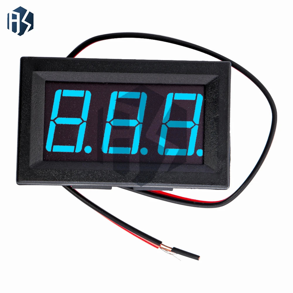 0 56 RGB LED AC Voltmeter 70-500V 2-Wire Voltage Meter 110V 220V DIY Zpaxo