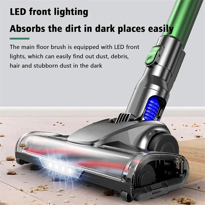 Portable Foldable Vacuum Cleaner LED Light Large Suction Handheld Cordless Wireless Vacuum Cleaner for Carpet Car Home Appliance Zpaxo