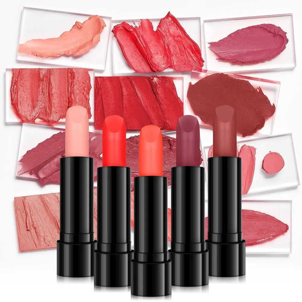 Nude Matte Lipstick Women Waterproof Long-lasting Velvet Lady Lip Zpaxo