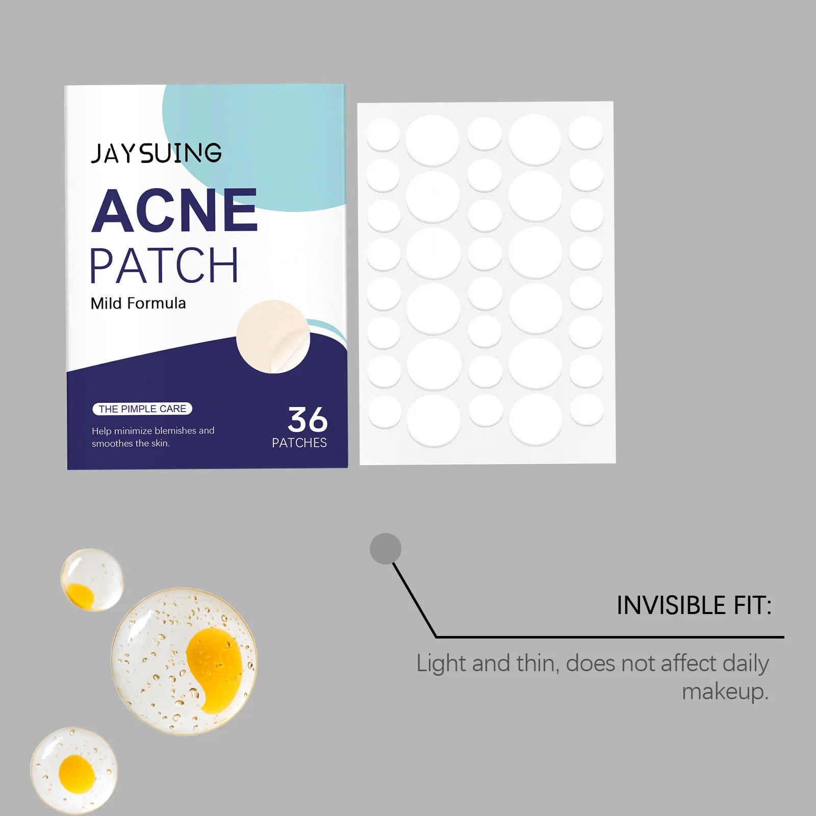 Jaysuing Salicylic Acid Pimple Patches 36pcs – Acne Patch Acne Pimple Patches Zpaxo