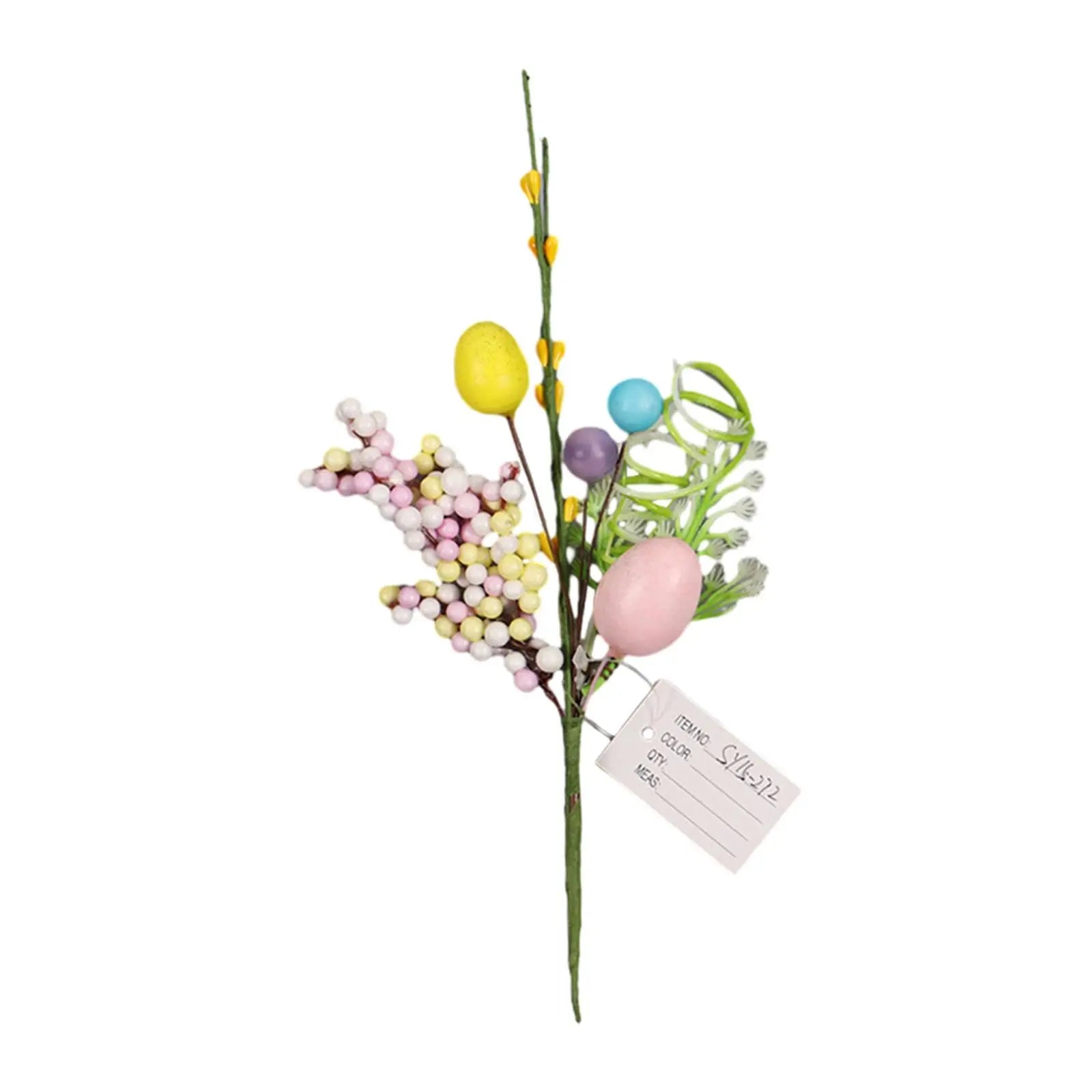 Easter Decoration Egg Tree Branch Decorative Branches Easter Egg Stems for Vase Home Party Easter Celebration Decoration Zpaxo Style H
